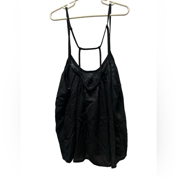 ROPER WOMEN'S BLACK EMBROIDERED CAMISOLE TOP Size Medium - Picture 4 of 9
